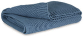 Bay Furniture Gallery - Ashley Furniture - Gayelery Throw (Set of 3) - Throw (3/CS) / Blue - A1001087